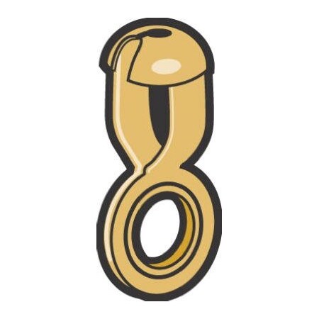 Hy-Ko Prod 100PK 6AD BRS Coupling KB205YB